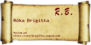 Róka Brigitta névjegykártya